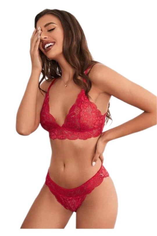 Fancy&Dancy Kadın Dantelli İç Çamaşır Takımı - Klasik Sütyen Külot Takımı 281