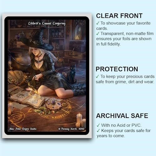 Fantasy North - Phorgoros - Plütonyum Ejderhası - 100 Pürüzsüz Mat TCG Kart Kılıfı (FN83S) - Magic MTG Commander ve Diğer Kart Oyunları için Mükemmel