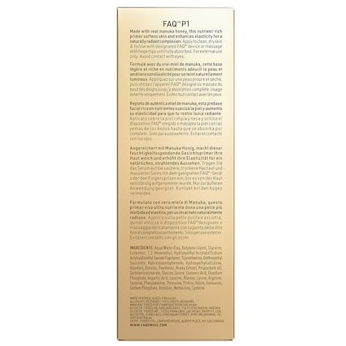FAQ P1 Manuka Honey İletken Jel 30 ml – Besleyici, antioksidan ve nemlendirici etki – Allantoin & amino asitlerle yaşlanma karşıtı bakım – Dermatolog onaylı, tüm cilt tipleri için uygun | İletken asta
