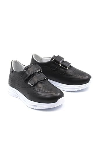 FAST STEP Hakiki Deri Unisex Çocuk Casual Ayakkabı 156XCA4009 Siyah 28