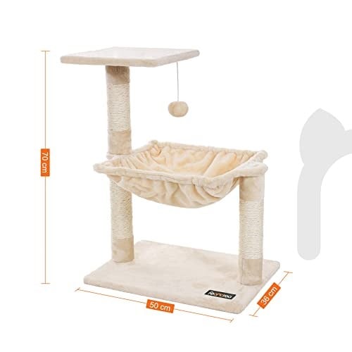 Feandrea Hamaklı Kediler İçin Tırmanma Ağacı 70 cm PCT82M