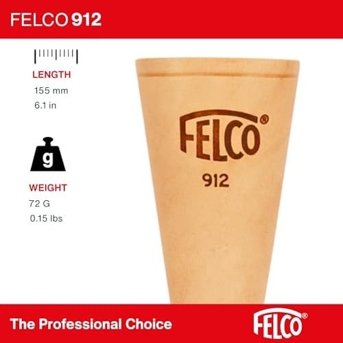 Felco Baumscheren-Träger Nr.910+ aus Leder mit Tasche, Braun, 35x15x5 cm