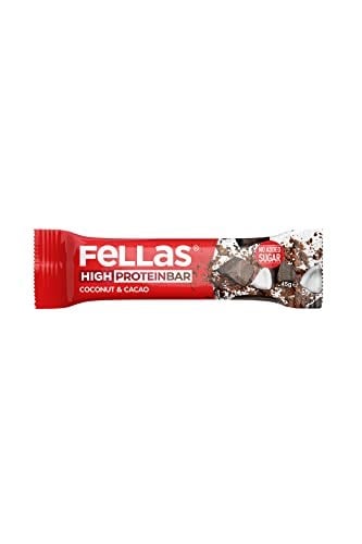Fellas Yüksek Protein Bar 45 g Süper İkili Kutu 24 Adet - Hind. Cevizli x12 Adt+Yer Fıstıklı x12 Adt