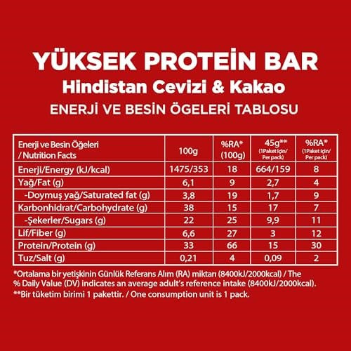 Fellas Yüksek Protein Bar, Karma Kutu (3 Çeşit), 45gr x 12 Adet