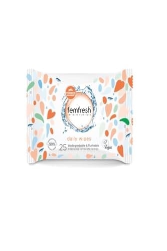 Femfresh Aloe Vera & Calendula Özlü Dış Genital Bölge 25li Islak Mendili (1 x 25 Adet)