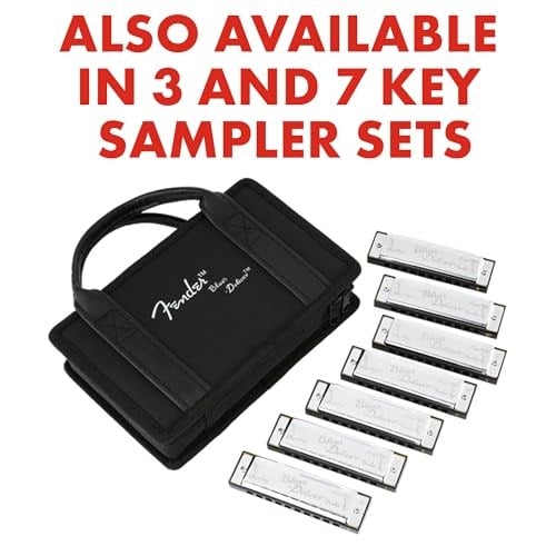 Fender Blues Deluxe Harmonica A (La) Mızıka - Seçenekler: Modern, 3lü paket