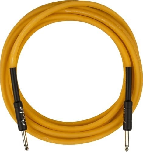 Fender® »GLOW IN THE DARK - CABLE« Instrumenten-Kabel - 5.5m - Farbe: Orange