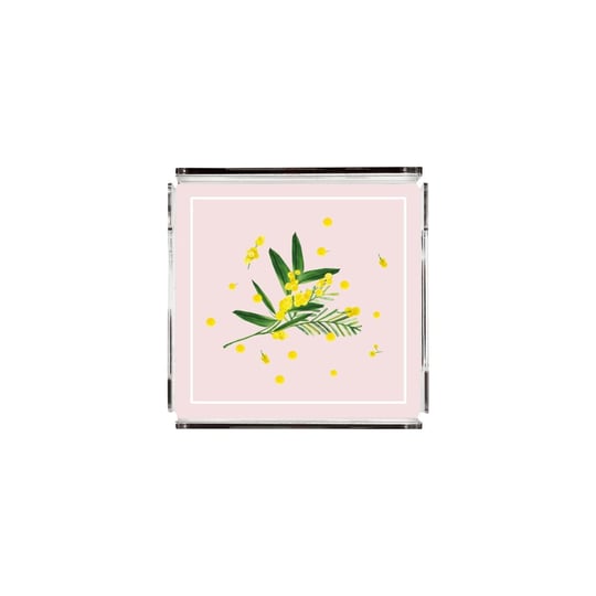 Fern&Co Fleur De Mimosa Collection Kare Küçük Boy Tepsi