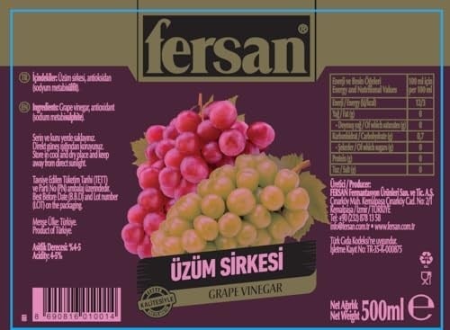 Fersan Üzüm Sirkesi (Cam, 500 ml)
