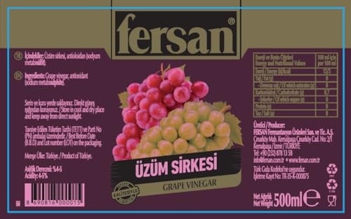 Fersan Üzüm Sirkesi (Pet, 500 ml)
