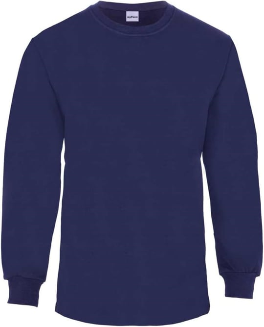 FESTİVAL BİSİKLET YAKA UZUN KOL T-SHIRT LACİVERT 4XL-1