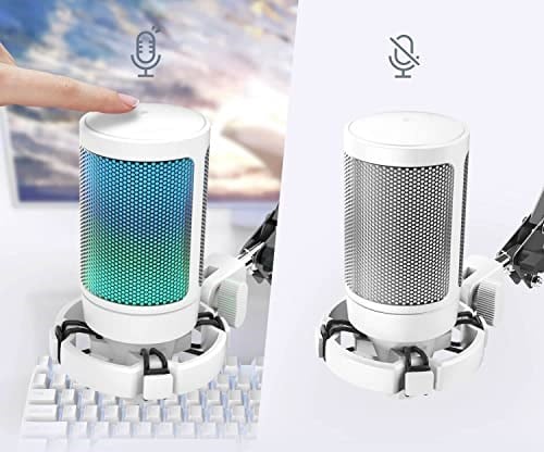 Fifine Ampligame A6T Twitch - Youtuber - Gamer - Tiktok - Yayıncı USB Mikrofon Seti (Beyaz)