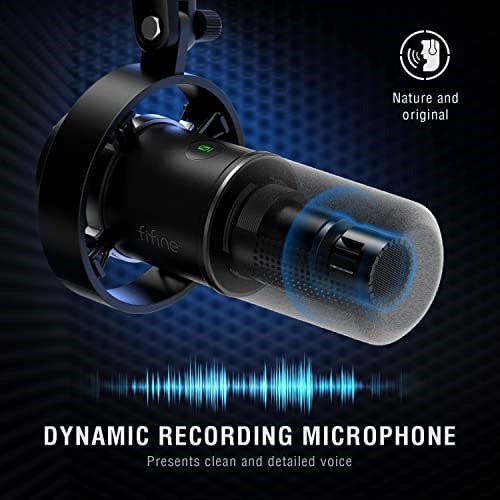 Fifine K688 USB - XLR Dinamik Yayıncı Youtuber Bilgisayar Oyuncu Stüdyo Mikrofonu