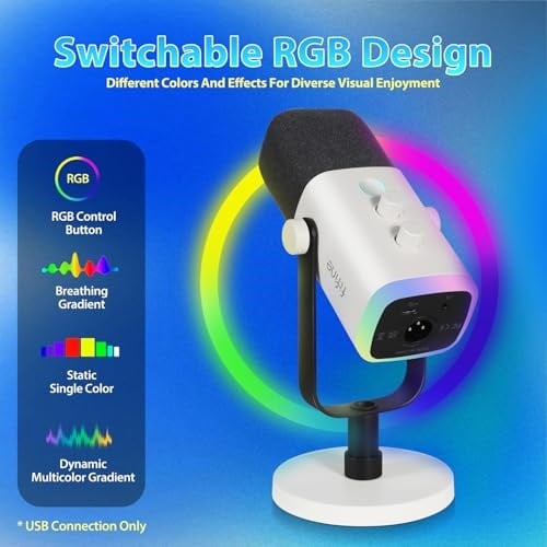 FIFINE Podcast Stüdyosu Akışı için USB XLR Mikrofon, Dinamik Mikrofon Oyun Bilgisayarı, PS4/5 Mac Mixer Ses Kartları için Sessiz Düğmeli - Seçenekler: Kol mikrofonu, Mikrofon, kollu mikrofon