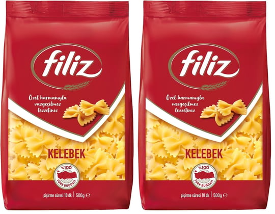FİLİZ MAKARNA 500GR KELEBEK 2li paket