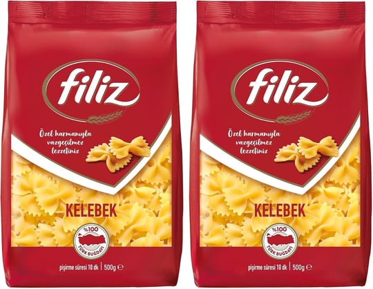 FİLİZ MAKARNA 500GR KELEBEK 2li paket