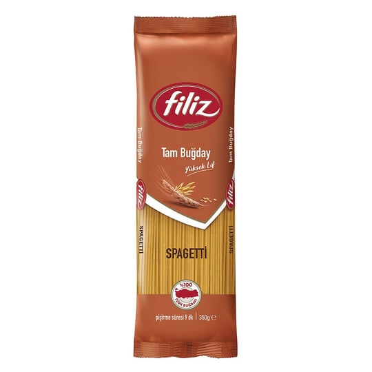 Filiz Tam Buğday Spagetti Makarna (Çubuk) 350 Gr
