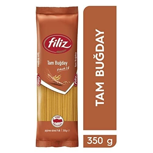 Filiz Tam Buğday Spagetti Makarna (Çubuk) 350 Gr