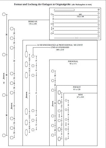 Filofax 131608 A-Z – separatör, 2 harfler Pro Tab, renkli