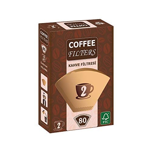 Filtre Kahve Kağıdı 80li Brown 1X2