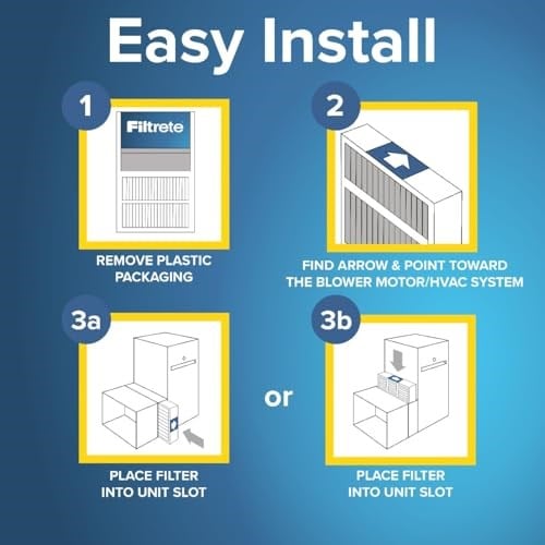 Filtrete 16x25x4 (SlimFit), AC Fırın Hava Filtresi, MPR 1550 DP, Sağlıklı Yaşam Ultra Alerjen Derin Pili, 2li Paket (gerçek ölçüler 15,5 - Seçenekler: 16x25x4(SlimFit), 16x25x4 - SLIM FIT, 20x20x4...