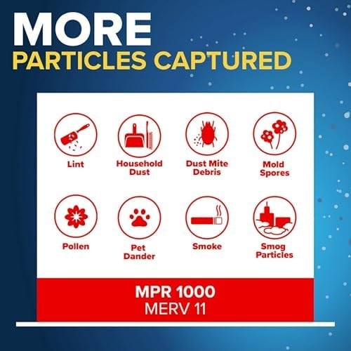 Filtrete 20x25x4, AC Fırın Hava Filtresi, MPR 1000 DP, Mikro Alerjen Koruma Derin Pili, 2li Paket (gerçek ölçüler 19,88 x 24,63 x 4,31)