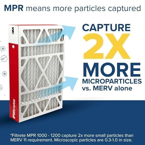 Filtrete 20x25x4, AC Fırın Hava Filtresi, MPR 1000 DP, Mikro Alerjen Koruma Derin Pili, 2li Paket (gerçek ölçüler 19,88 x 24,63 x 4,31)