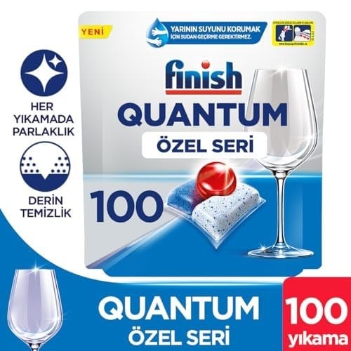 Finish Quantum Özel Seri 100 Kapsül Bulaşık Makinesi Deterjanı Tableti (1 x 100 Kapsül)