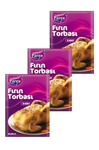 Fırın Torbası 8 Adet 24 x 38 cm Üçlü Set