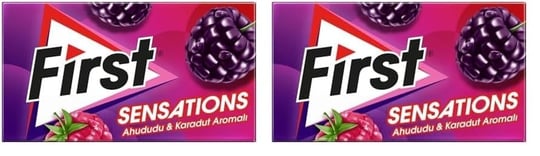 First Sensations Ahududu & Karadut Aromalı Sakız 27 gr 2li paket