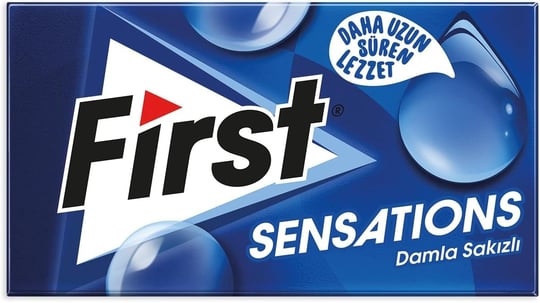First Sensations Damla Sakızı Aromalı Şekersiz Sakız 27 Gr 12 Adet Paket