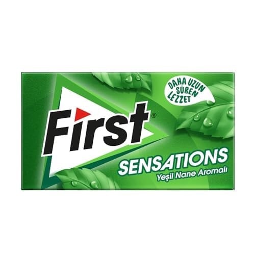 First Sensations Yeşil Nane Aromalı Sakız 27 gr, 12’li Paket