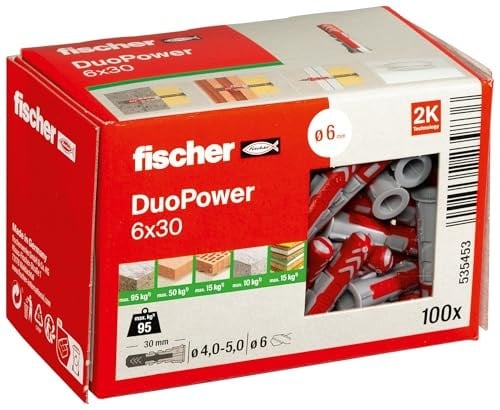 Fischer Duopower 6x30 Dübel 100 adet