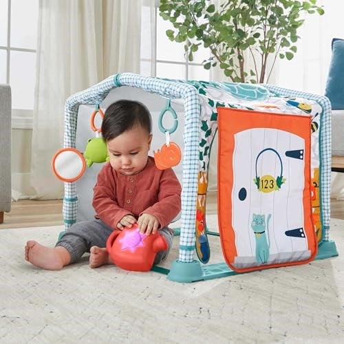 Fisher Price 3ü 1 Arada Sevimli Kulübe Jimnastik Merkezi, 0+, HJK45