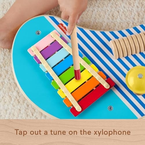 Fisher-Price Ahşap Müzik Keyfi 3 ahşap parçadan oluşan Fisher-Price Ahşap Müzik Keyfi ve oyuncak perküsyon enstrümanları HXT91