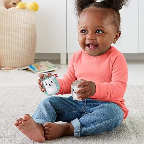 Fisher Price Eğlenceli Arkadaşlar Dişlik ve Çıngıraklar, Kirpi FXC22