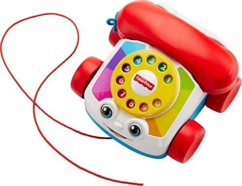 Fisher-Price Geveze Telefon Fisher-Price Eğitici Geveze Telefon, Sürüklenebilir, Klasik, Çevirmeli Oyun Telefonu FGW66 FGW66