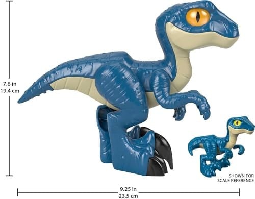 Fisher Price Jurassic World Lisanslı Dinozaur Raptor XL