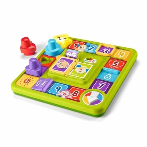 Fisher-Price Köpekçiğin Oyun İstasyonu Fisher-Price Müzikli Canlandırma Masa Oyunu Bebek Oyuncağı, Eğlen ve Öğren Köpekçikin Oyun İstasyonu, Çok Dilli Versiyon HRB70