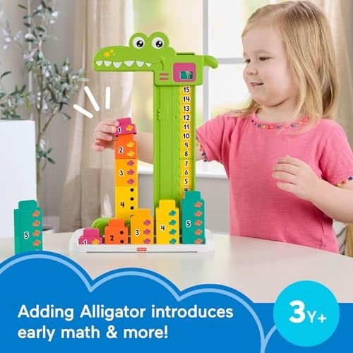 Fisher-Price Matematikçi Timsah Fisher-Price Matematikçi Timsah, okul öncesi çağdaki çocuklar için eğitici oyuncak ve üst üste dizilebilir 10 blok JCT13