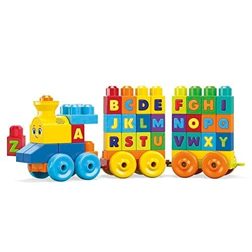 Fisher-Price Mega Bloks Müzikli Alfabe Treni, Gerçek Sesler ve Müzik ile Harfleri Öğretir FWK22