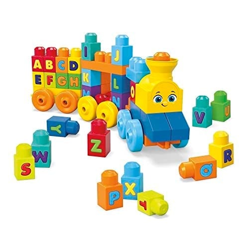 Fisher-Price Mega Bloks Müzikli Alfabe Treni, Gerçek Sesler ve Müzik ile Harfleri Öğretir FWK22