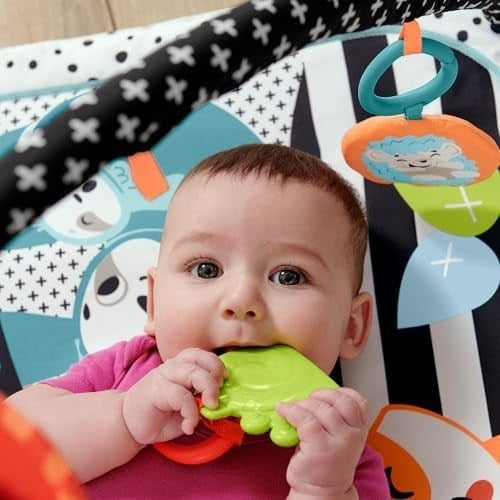 Fisher-Price Neşeli Hayvanlar 3ü 1 Arada Jimnastik Merkezi™ Fisher-Price Neşeli Hayvanlar 3ü 1 Arada Jimnastik Merkezi oyun minderi HBP41