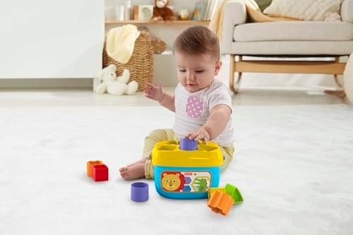 Fisher Price Sıralama Oyuncağı Renkli Bloklar, Bebeğinize şekilleri, renkleri ve daha fazlasını tanıtan klasik yerleştirme ve sıralama eğlencesi, FFC84