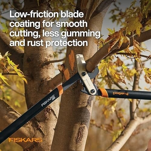 Fiskars 81 cm PowerGear2 Çelik Bıçaklı Bahçe Budama Makası, 5 cm Çapa Kadar Dal Kesimi