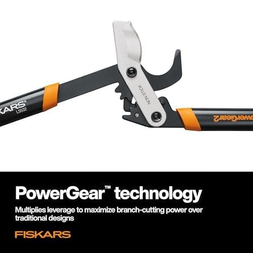 Fiskars 81 cm PowerGear2 Çelik Bıçaklı Bahçe Budama Makası, 5 cm Çapa Kadar Dal Kesimi