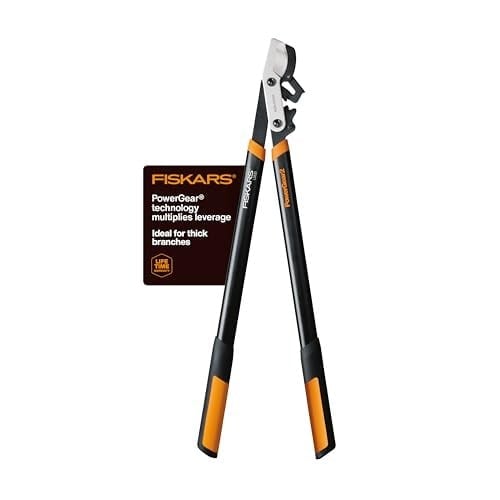 Fiskars 81 cm PowerGear2 Çelik Bıçaklı Bahçe Budama Makası, 5 cm Çapa Kadar Dal Kesimi