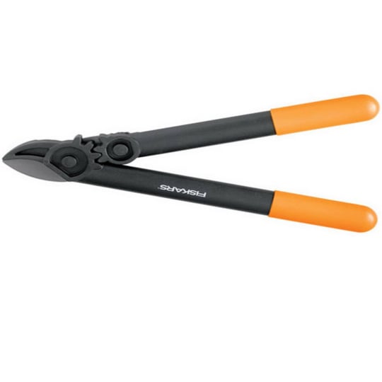 Fiskars PowerGear L31, 1000581 örs dişli budama makası, kuru ve sert ahşap için, yapışmaz kaplama, sertleştirilmiş hassas çelik, uzunluk: 39 cm, siya - Seçenekler: L31 (Ast Ø 3,5 cm), L77 (Ast Ø 5 cm)
