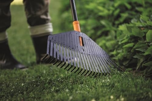 Fiskars Tırmık Başlığı, 25 diş, Fiskars Solid sapıyla birleştirilebilir, Genişlik: 51,1 cm, Plastik dişler, Siyah, L, Solid, 1014915