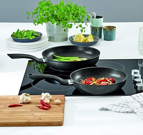 Fissler Cenit 2 parça Tava Seti ( 045-301-02-100 or 0 ), yapışmaz kaplamalı alüminyum tava - indüksiyon uyumlu